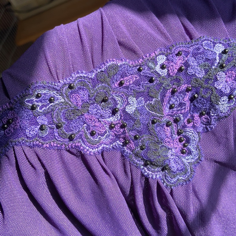 Free People Goddess Dress in Aubergine - Picture 4 of 8